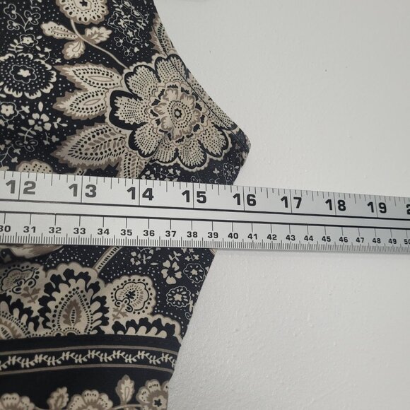 Vintage y2k dark cottagecore boho stretch classic v neck pockets dress size 4p - Picture 6 of 8